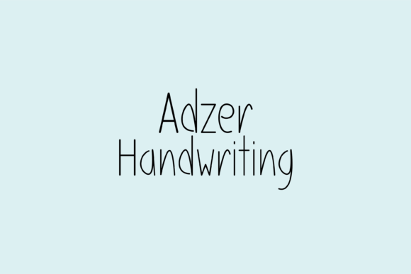 Adzer: A Friendly Handwritten Font That Lifts Your Brand