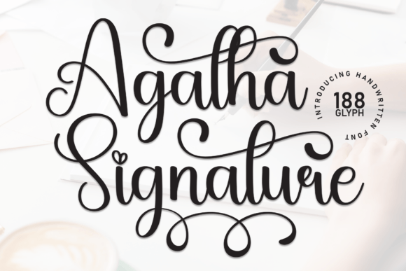 Agatha Signature: A Modern Handwritten Font for Digital Branding
