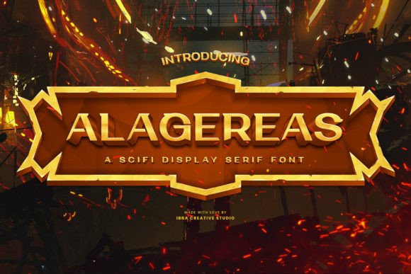 Alagereas: A Sci-Fi Display Serif Font for Campaign Impact