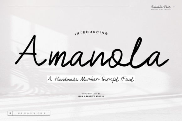 Amanola: A Handmade Script Font That Cuts Through the Feed