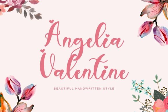 Angelia Valentine: A Handwritten Font That Elevates Digital Branding