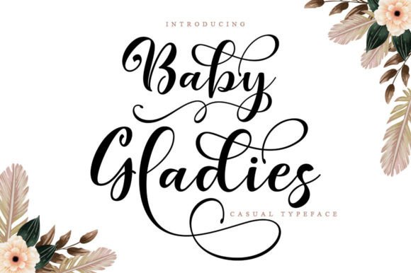 Baby Gladies: A Polished Script Font for Small Business Branding