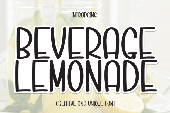 Beverage Lemonade: A Refreshing Script Font for Campaign Headlines