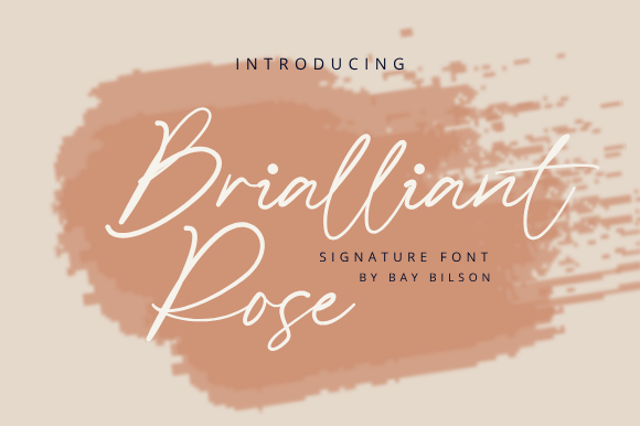 Brilliant Rose Font: Elegant Script for Handmade Labels & Printables