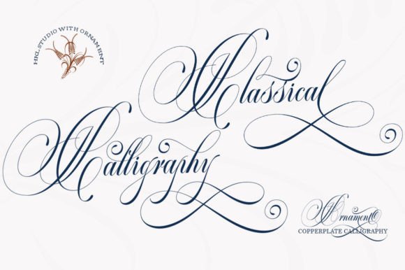 Classical Calligraphy: A Vintage Script Font for Digital Branding