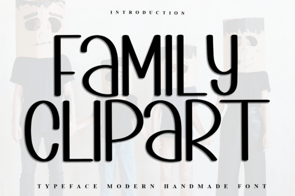 Family Clipart: A Festive Display Typeface for Digital Branding