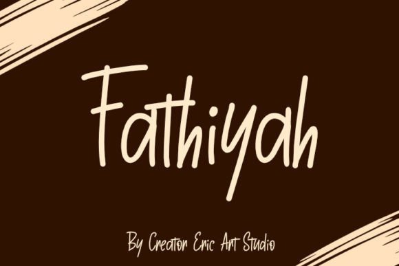 Fathiyah: A Handwritten Font for Editorial Elegance