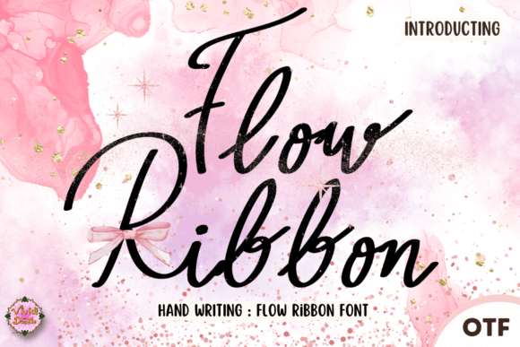 Flow Ribbon: A Festive Script Font for Digital Branding