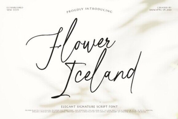 Flower Iceland: A Script Amp Font That Softens the Scroll