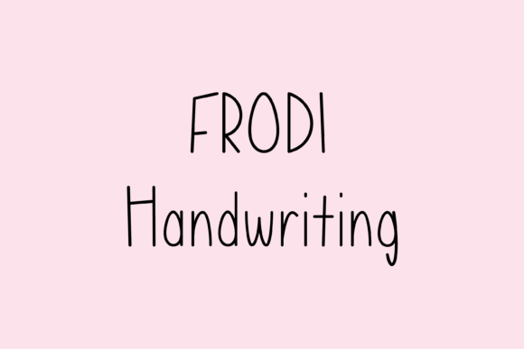 Frodi: A Handwritten Font That Feels Like a Thoughtful Pause