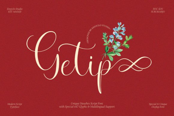 Getip: A Thoughtful Script Font for Editorial Moments