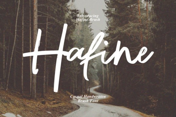 Hafine Brush: A Script Amp Typeface with Real Branding Personality