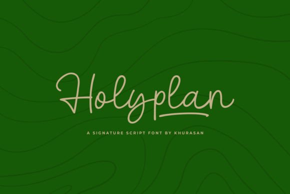 Holyplan: A Refined Script Font for Editorial Design