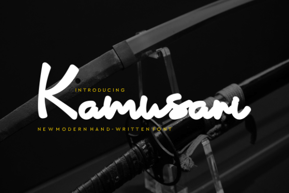 Kamusari: A Modern Handwritten Font for Digital Branding