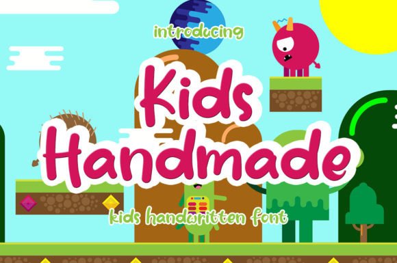 Kids Handmade: A Friendly Handwritten Font for Small Business Branding