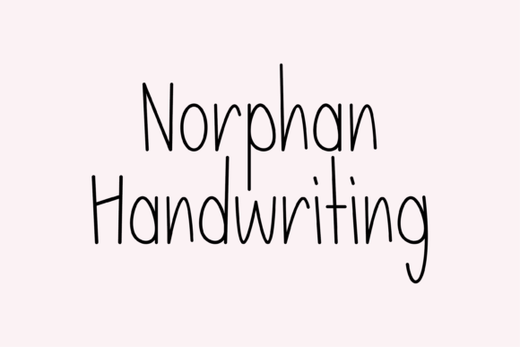 Norphan: A Handwritten Font That Feels Like a Warm Hello