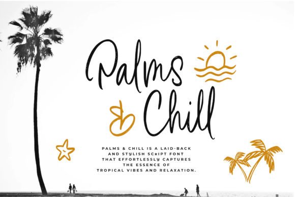 Palms Chill: A Laid-Back Script Font for Tropical Branding