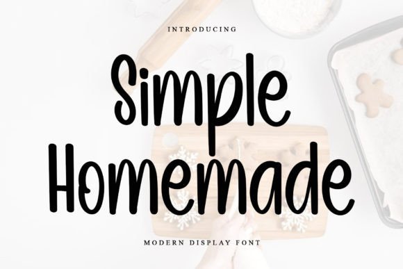 Simple Homemade Font for Handmade Brands