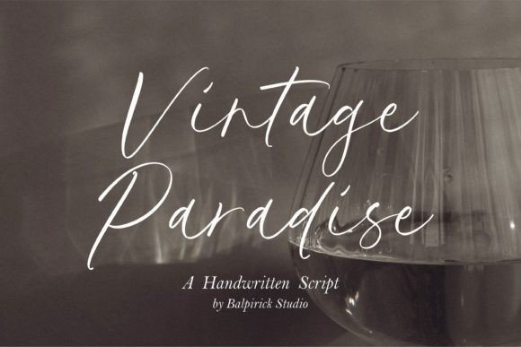 Vintage Paradise: A Handwritten Script Font for Authentic Brand Moments