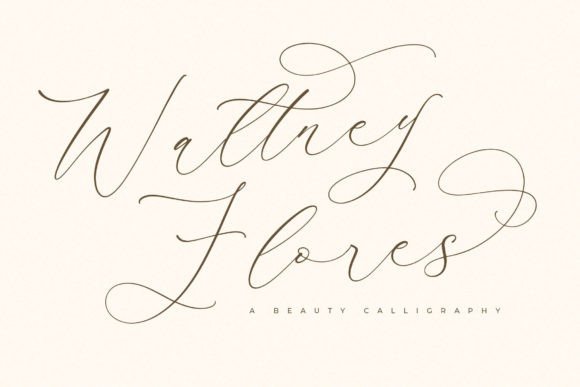 Waltney Flores: A Luxury Script Font That Elevates Real Branding